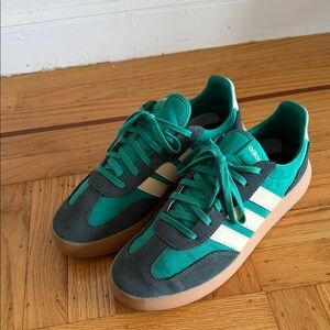 Adidas Men's green and tan Sneakers